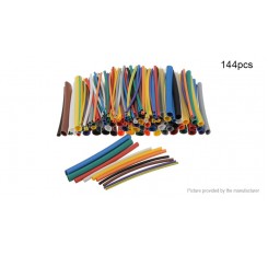 Heat Shrink Tubing Wire Cable Sleeving Wrap Tube Kit (144 Pieces)