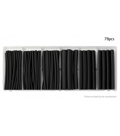 Heat Shrink Tubing Wire Cable Sleeving Wrap Tube Kit (79 Pieces)