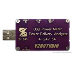 YZXstudio ZY1280 USB Power Meter Power Delivery Analyzer