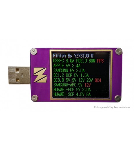YZXstudio ZY1280 USB Power Meter Power Delivery Analyzer