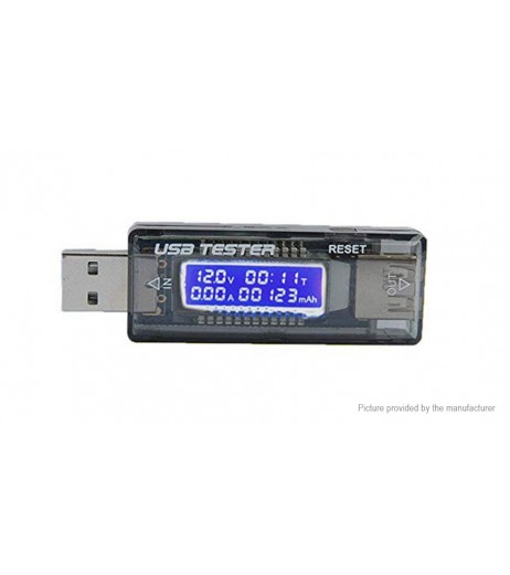 LCD Digital USB Multimeter Current Voltmeter Tester