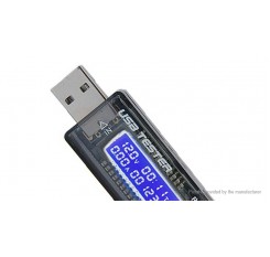 LCD Digital USB Multimeter Current Voltmeter Tester