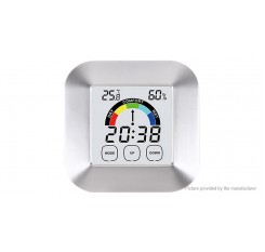 TS-S63 Touch Screen Digital Thermometer Hygrometer Alarm Clock