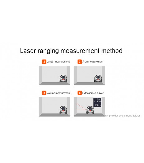EVERTE 40m IR Laser Distance Meter Digital Rangefinder