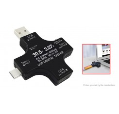 JuWei Multifunctional USB-C Safety Tester PD Power Tester Voltmeter Ammeter