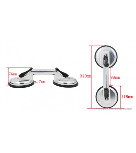 Aluminium Alloy Sucking Disc Single Jaw/Double Jaw Disc Suction Lift Tool (2-Pack)