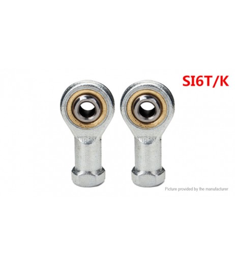 SI6T/K 6mm Rod End Joint Bearing Spherical Oscillating Bearing (2-Pack)