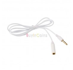 1M 3.5mm Male to Female 4 Pole Jack Stereo Audio Headphone Extension Cable #02