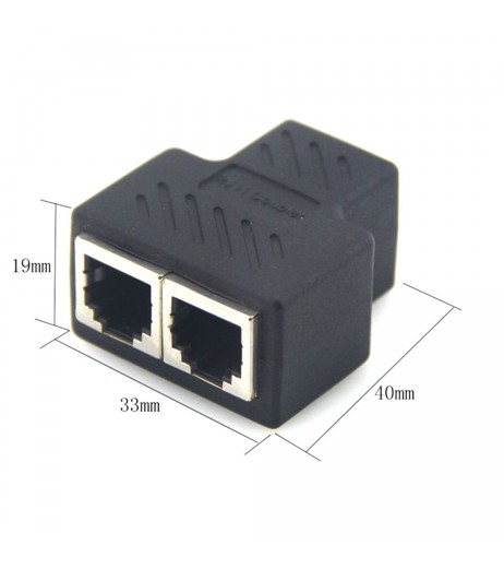 RJ11 6P6C 6P4C 6P2C Female To Female 1 to 2 Splitter PCB Connection Telephone Cable Coupter