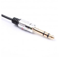 30cm 6.35mm 1/4" Male Plug to 3.5mm 1/8" Female Jack Stereo Mic Audio Cable Cord