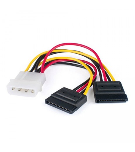 Molex to 2 x SATA/Serial ATA Power Splitter HDD Cable Lead Adapter Convertor