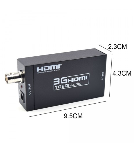 Mini 3G HDMI to SDI Converter HD To BNC SDI/HD-SDI/3G-SDI 1080P Adapter HD Video Converter Mini Portable
