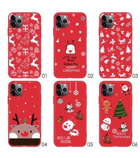 Christmas Phone Case For ihpone 11 Shockproof Cover TPU Silicone Case