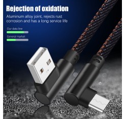 0.25M Type C 90 Degree Right Angle USB C 3.1 Fast Data Sync Charging Charger Cable Hot