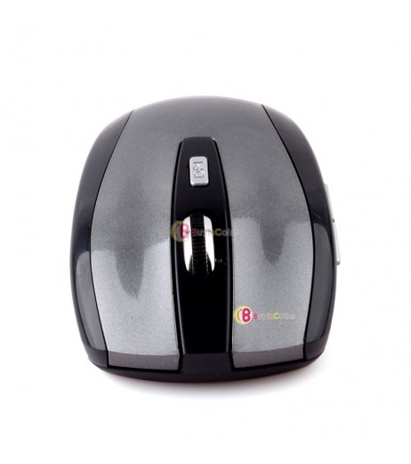 2.4GHz Wireless Optical Mouse Mice + USB 2.0 Receiver Adapter for Laptop PC Gray