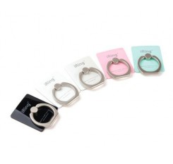 iRing Universal Bunker Ring Grip Holder Cell Phone Stand - Pink