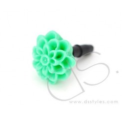 Headphone Jack Plug - Flower Green