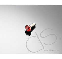 Red Crystal Headphone Jack Plug