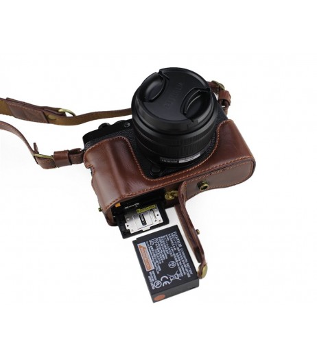 Premium Series Fujifilm X-T100 Camera Leather Case