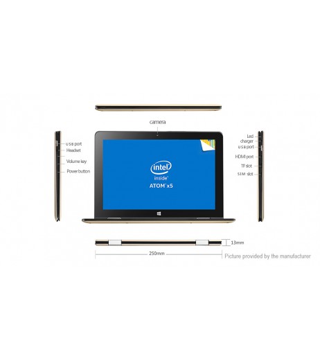 VOYO VBook V1 10.1" IPS Quad-Core Windows 10 Tablet PC (64GB)